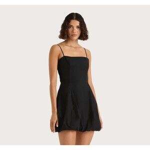 Faithfull the Brand Black Mini Slip Dress